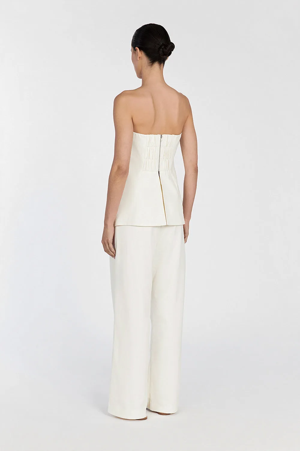 FRANCES CREAM STRAPLESS TOP sold by Dissh product image thumbnail 4