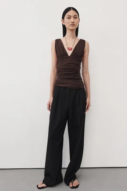 REMY BLACK TAILORED PANT sold by Dissh