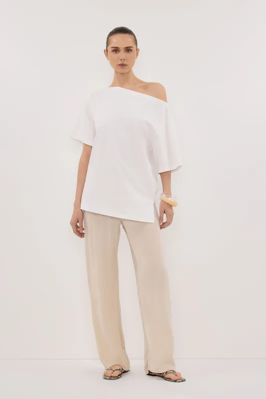 PERCY SANDSTONE SILK PANT sold by Dissh