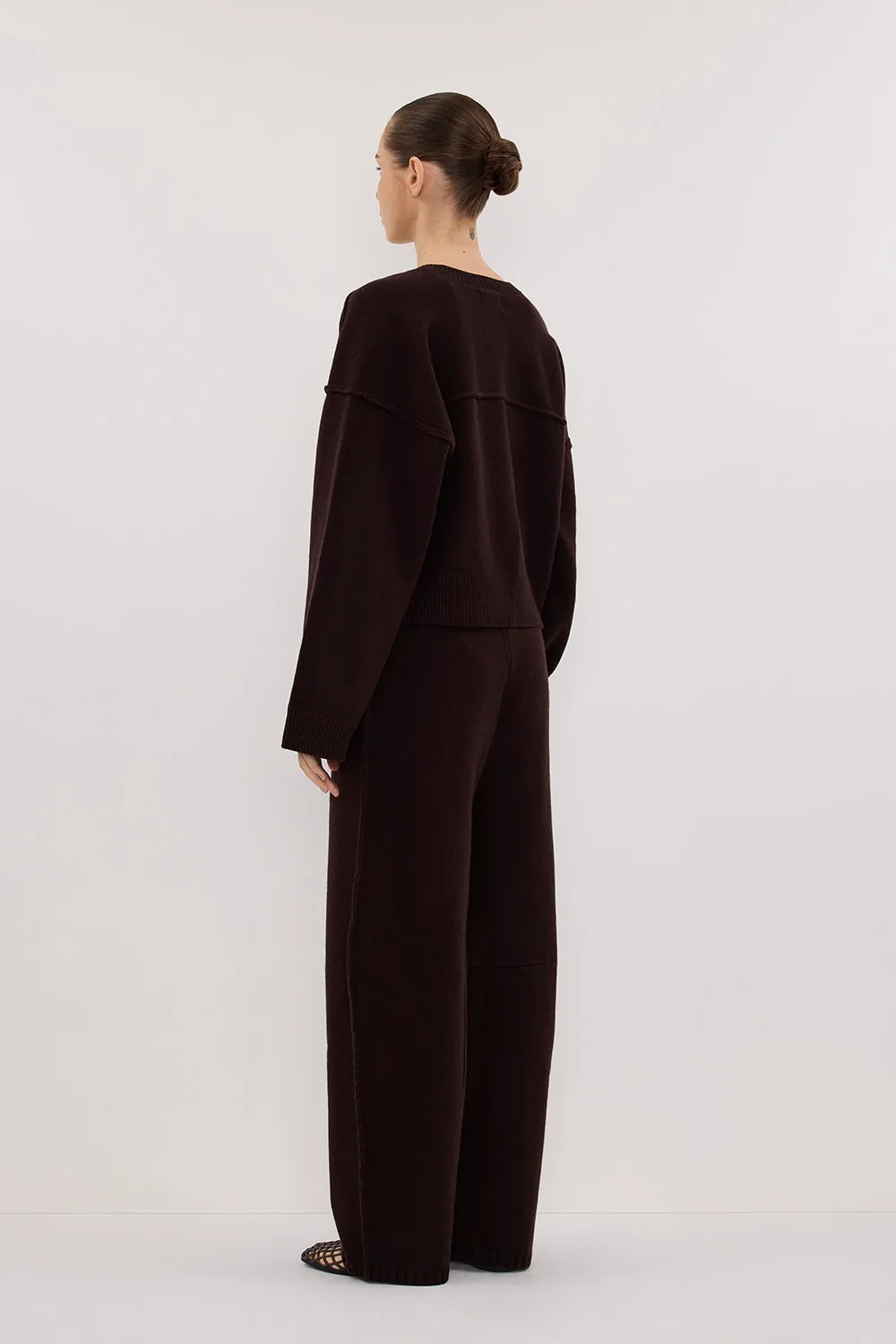 PAIGE CHOC WOOL KNIT PANT sold by Dissh product image thumbnail 5
