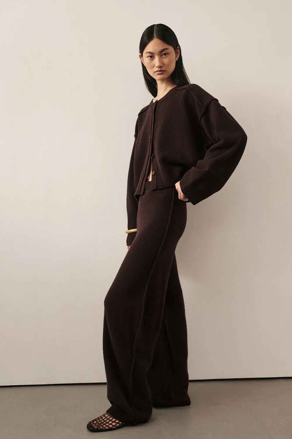PAIGE CHOC WOOL KNIT PANT sold by Dissh product image thumbnail 2