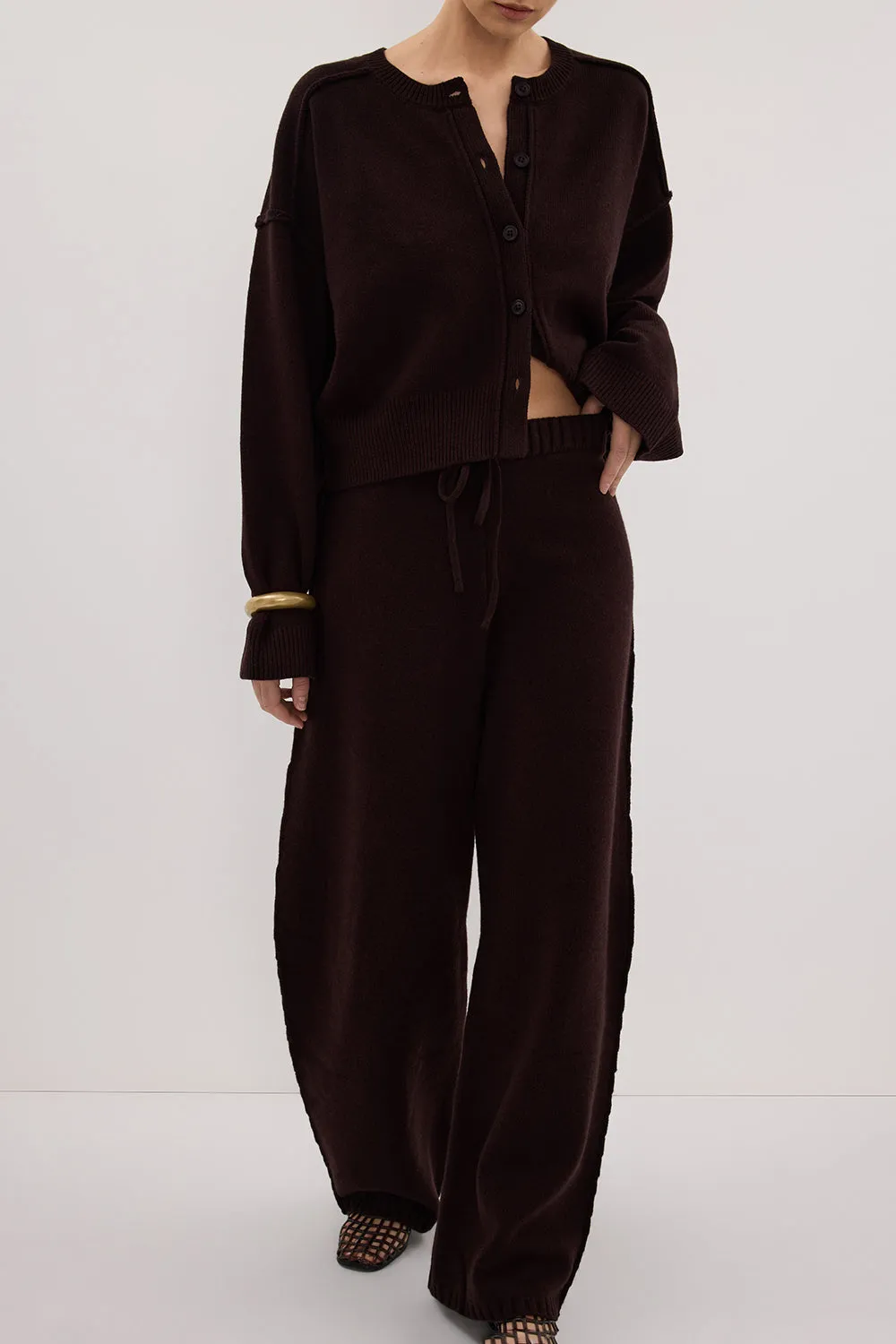 PAIGE CHOC WOOL KNIT PANT sold by Dissh product image thumbnail 3
