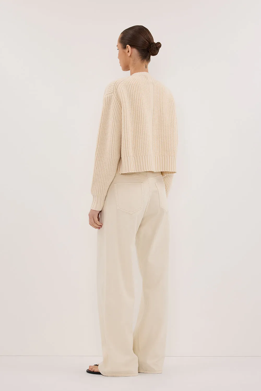 EVALINA SANDSTONE KNIT CARDIGAN sold by Dissh product image thumbnail 4