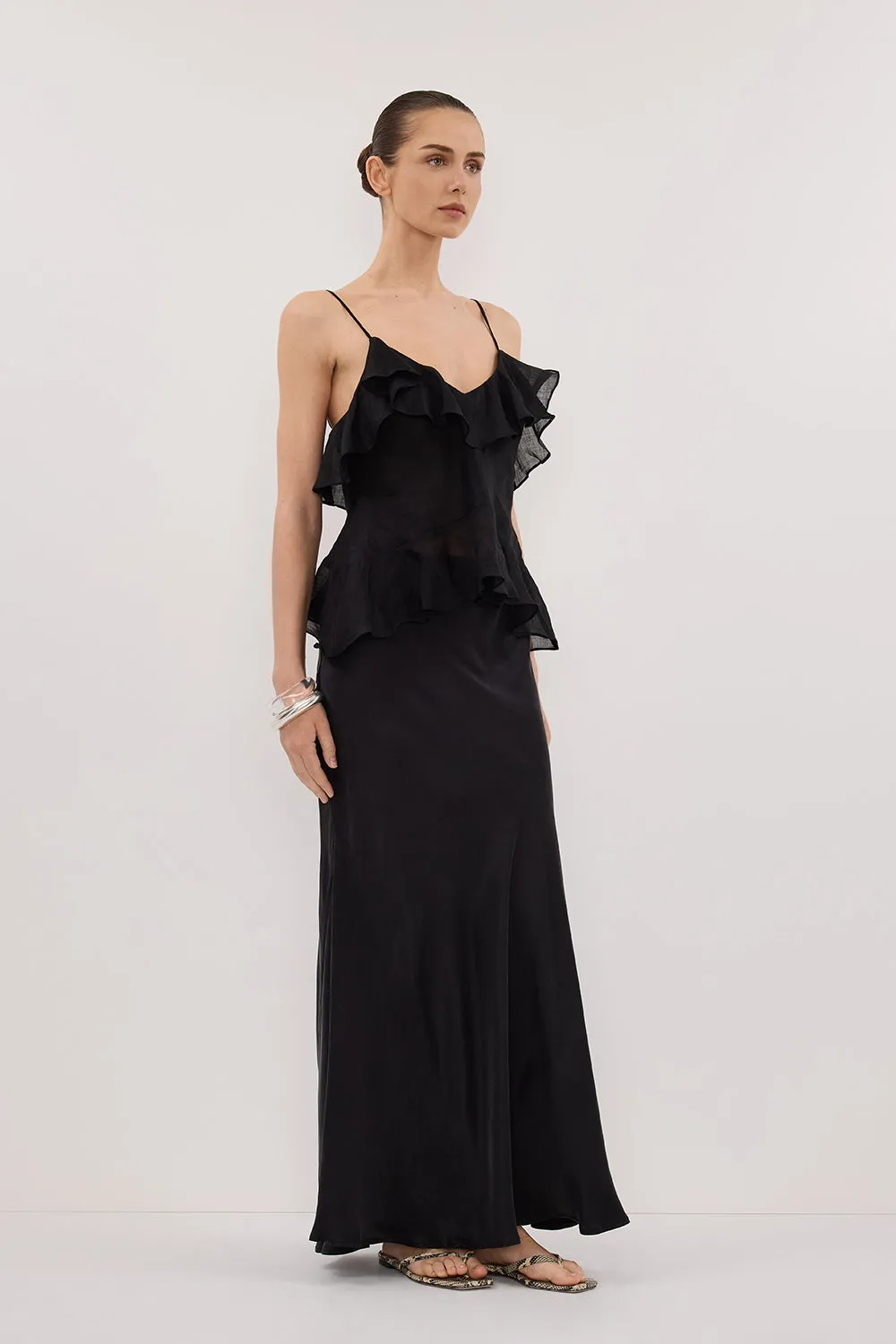 SARA BLACK RAMIE CAMI TOP sold by Dissh product image thumbnail 3