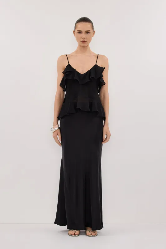 SARA BLACK RAMIE CAMI TOP sold by Dissh