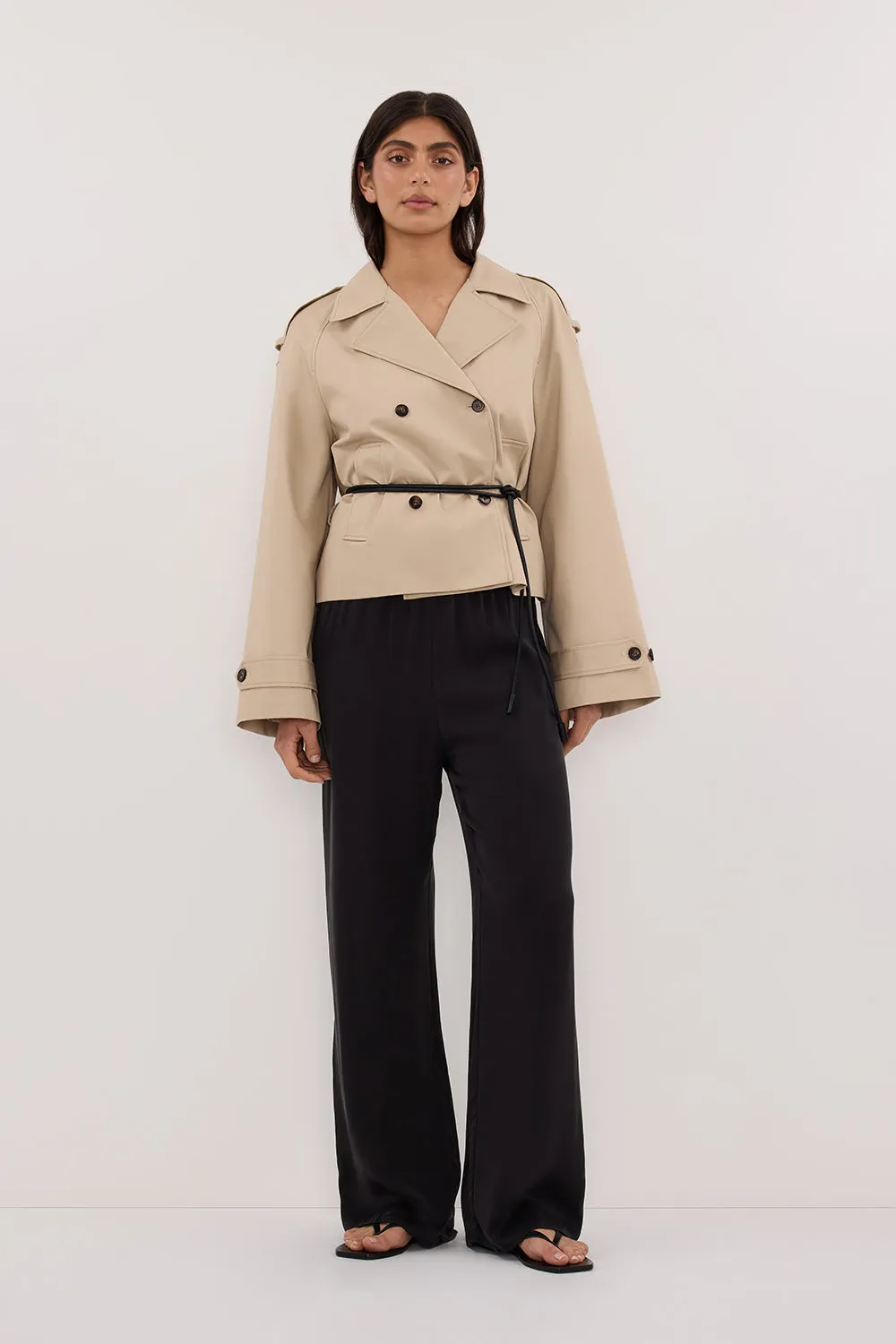 GABRIEL NATURAL CROPPED TRENCH COAT sold by Dissh product image thumbnail 2