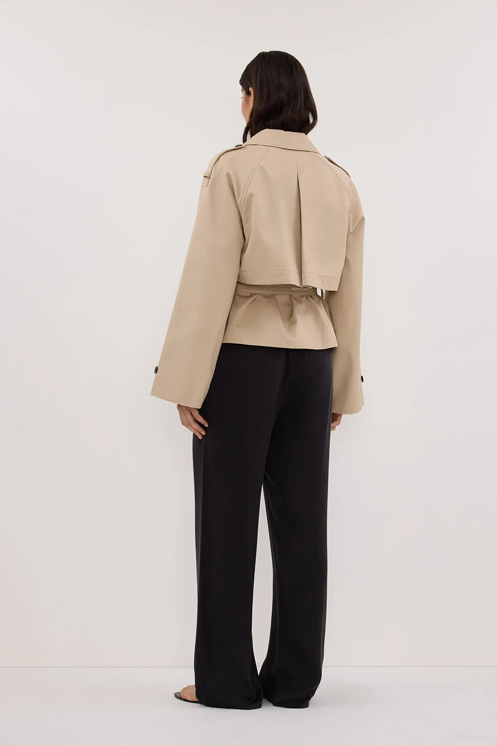 GABRIEL NATURAL CROPPED TRENCH COAT sold by Dissh product image thumbnail 5