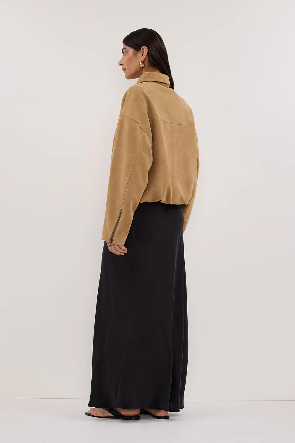 DENVER PAMPAS SUEDE LEATHER BOMBER JACKET sold by Dissh product image thumbnail 5