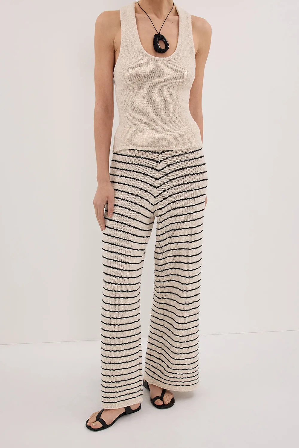 ASPEN SANDSTONE STRIPE KNIT PANT sold by Dissh product image thumbnail 3