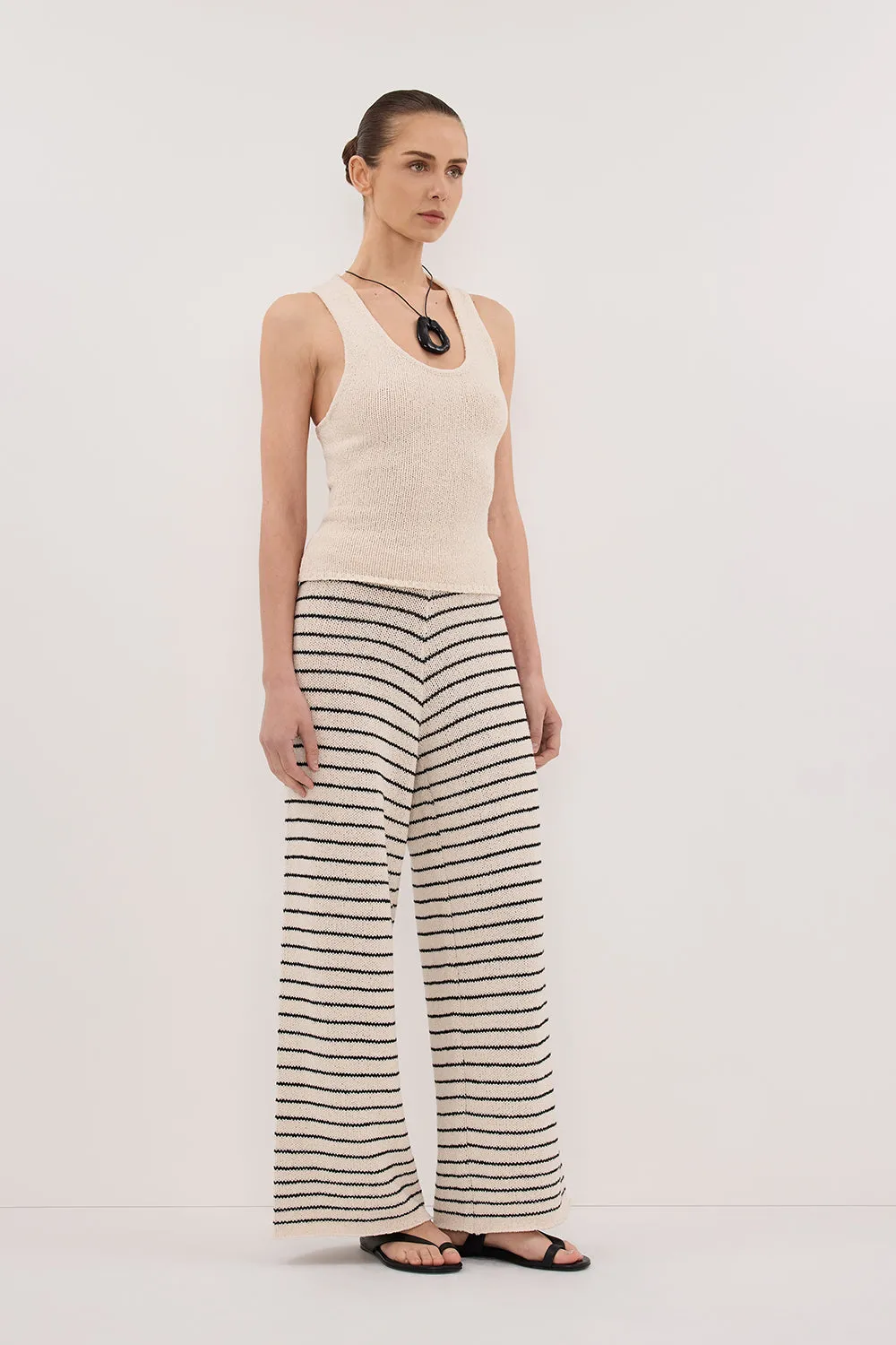 ASPEN SANDSTONE STRIPE KNIT PANT sold by Dissh product image thumbnail 4