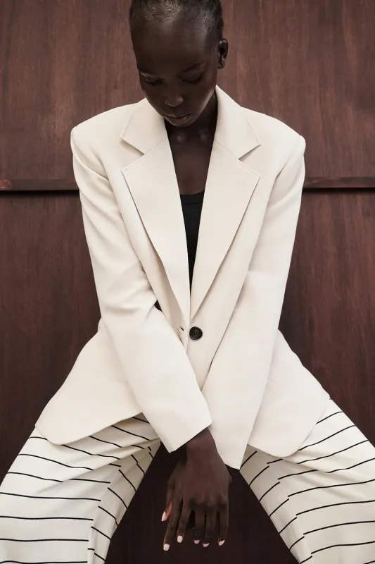 CHELSEA BONE OVERSIZED BLAZER sold by Dissh