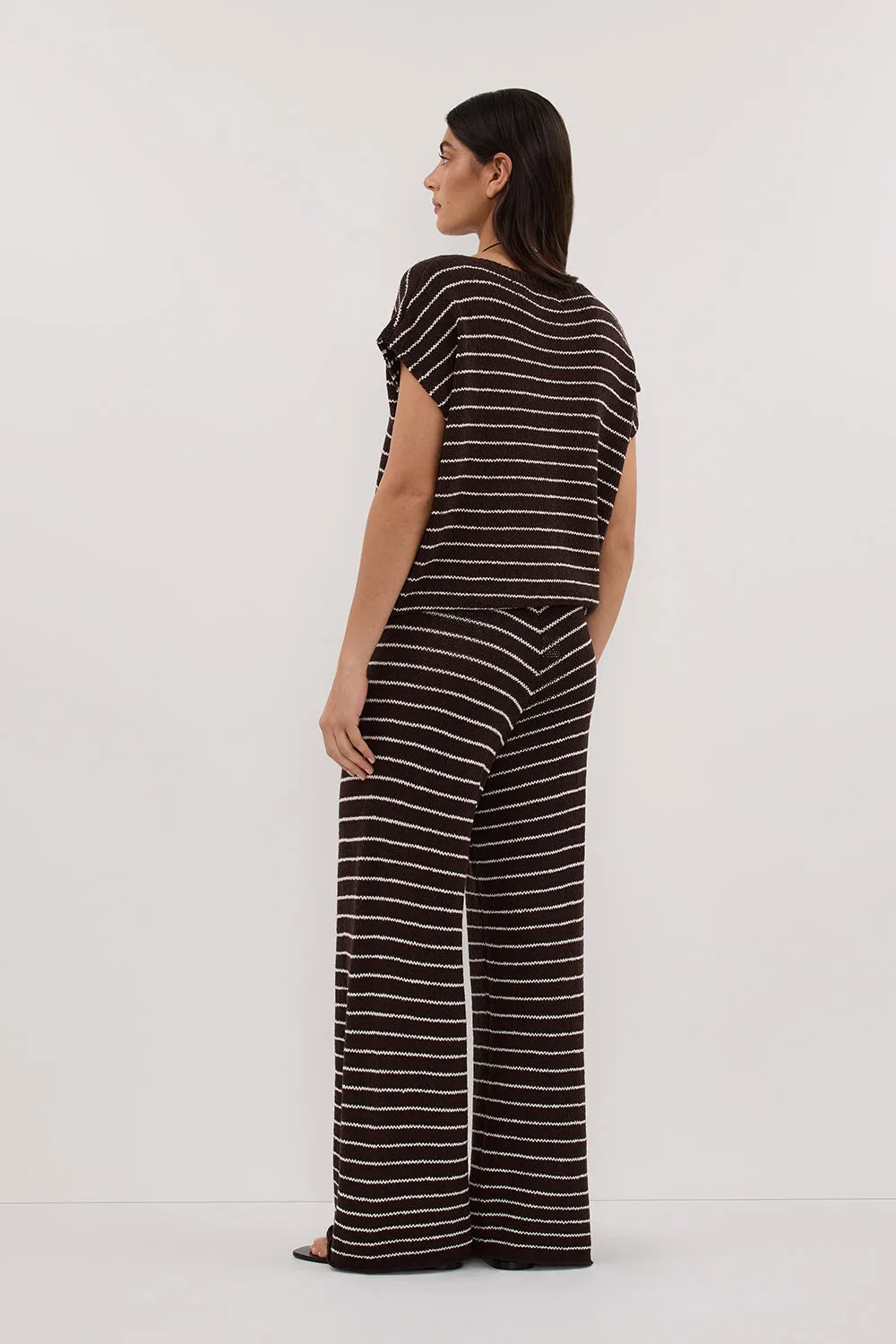 ASPEN CHOC STRIPE KNIT PANT sold by Dissh product image thumbnail 4