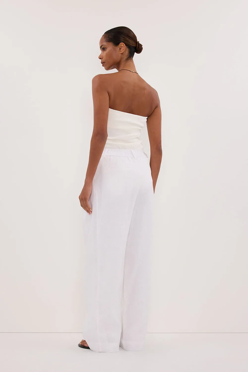 FRAN WHITE LINEN PANT sold by Dissh product image thumbnail 5