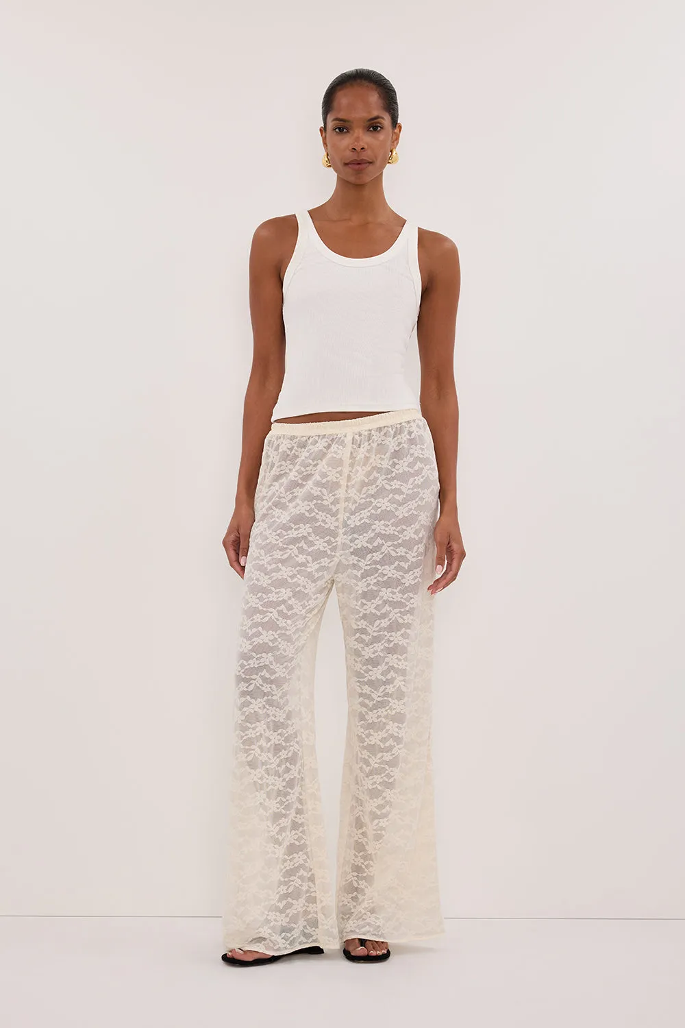 BELLE CREAM LACE PANT sold by Dissh product image thumbnail 5