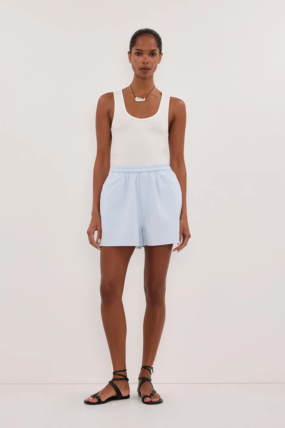 RHEA 2.0 ICE BLUE COTTON SHORT sold by Dissh product image thumbnail 4
