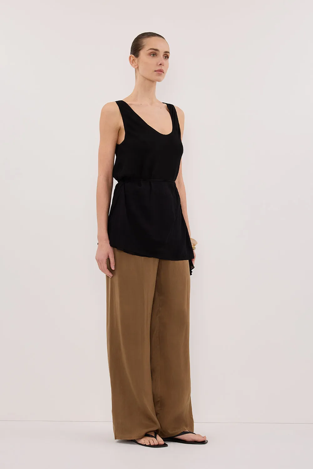 PERCY CHESTNUT SILK PANT sold by Dissh product image thumbnail 3