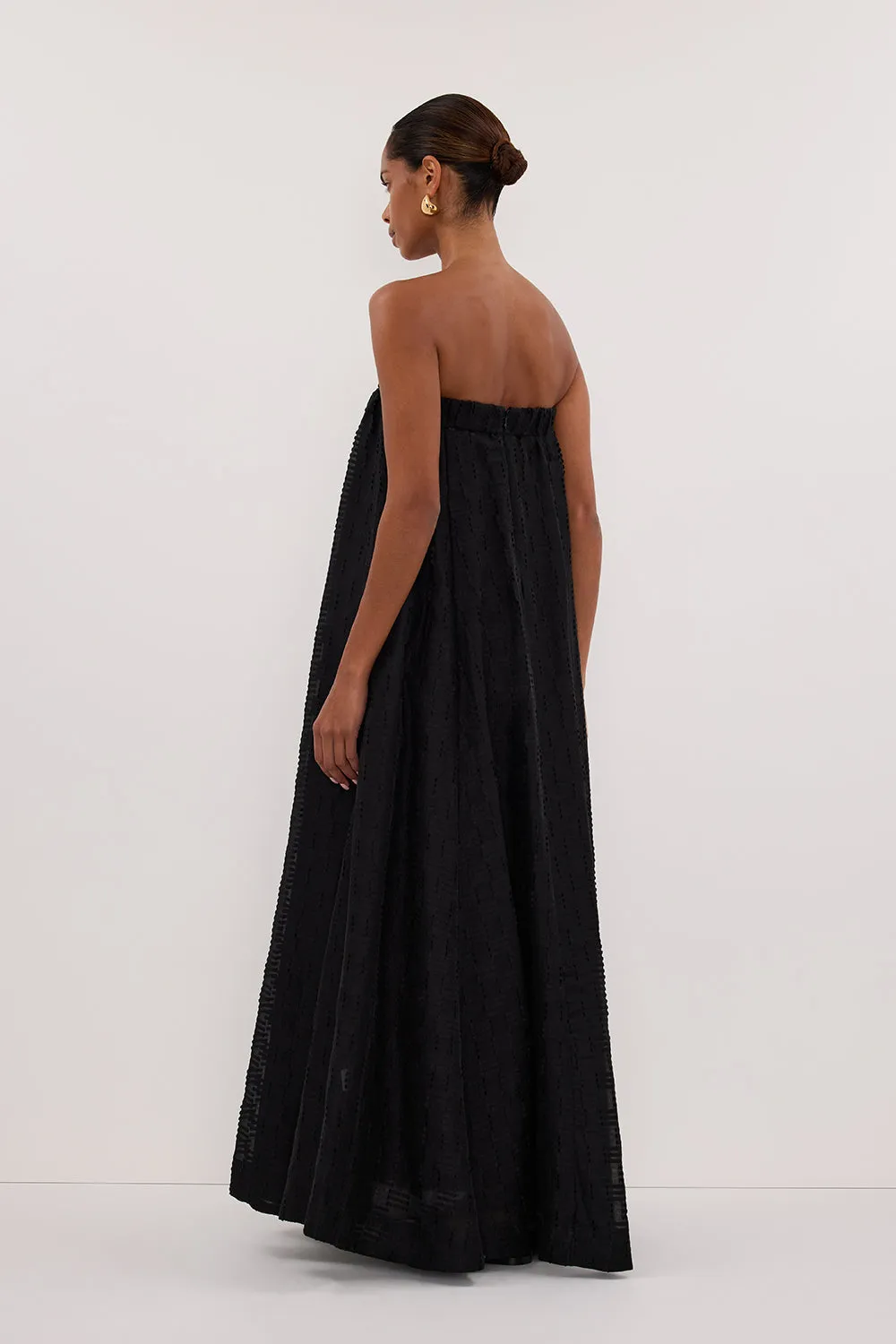 ELBA BLACK SHEER STRAPLESS DRESS sold by Dissh product image thumbnail 4