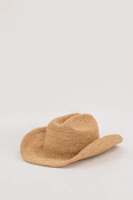 LACK OF COLOR RAFFIA COWBOY NATURAL sold by Dissh