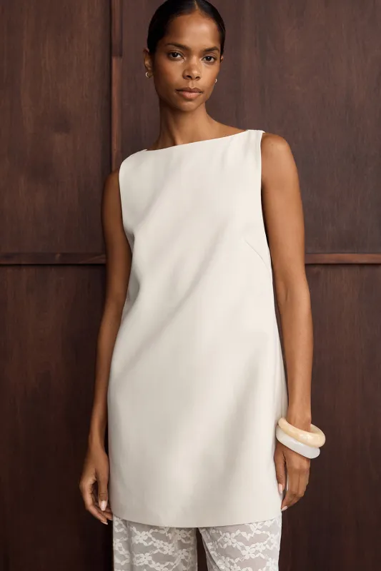 ROWIE BONE SLEEVELESS BOAT NECK TUNIC TOP sold by Dissh
