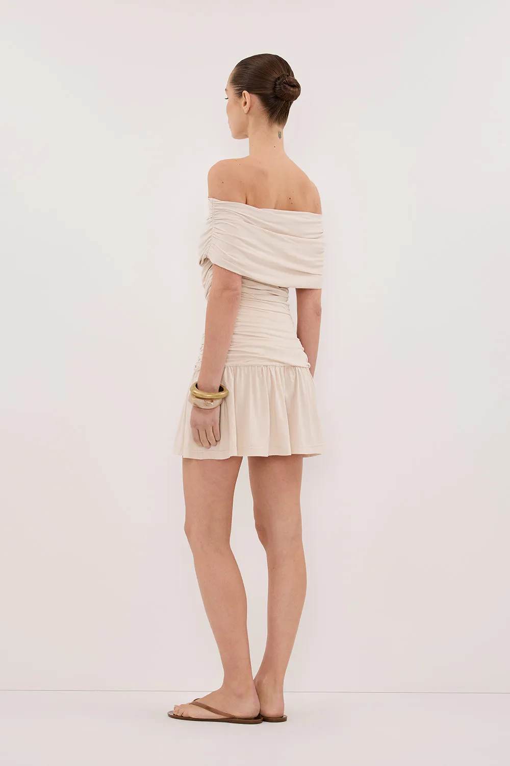 FEZ BONE OFF SHOULDER MINI DRESS sold by Dissh product image thumbnail 4