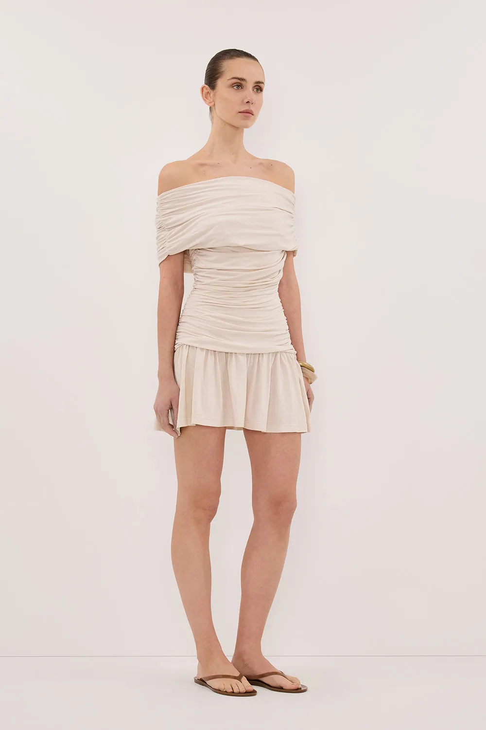 FEZ BONE OFF SHOULDER MINI DRESS sold by Dissh product image thumbnail 3