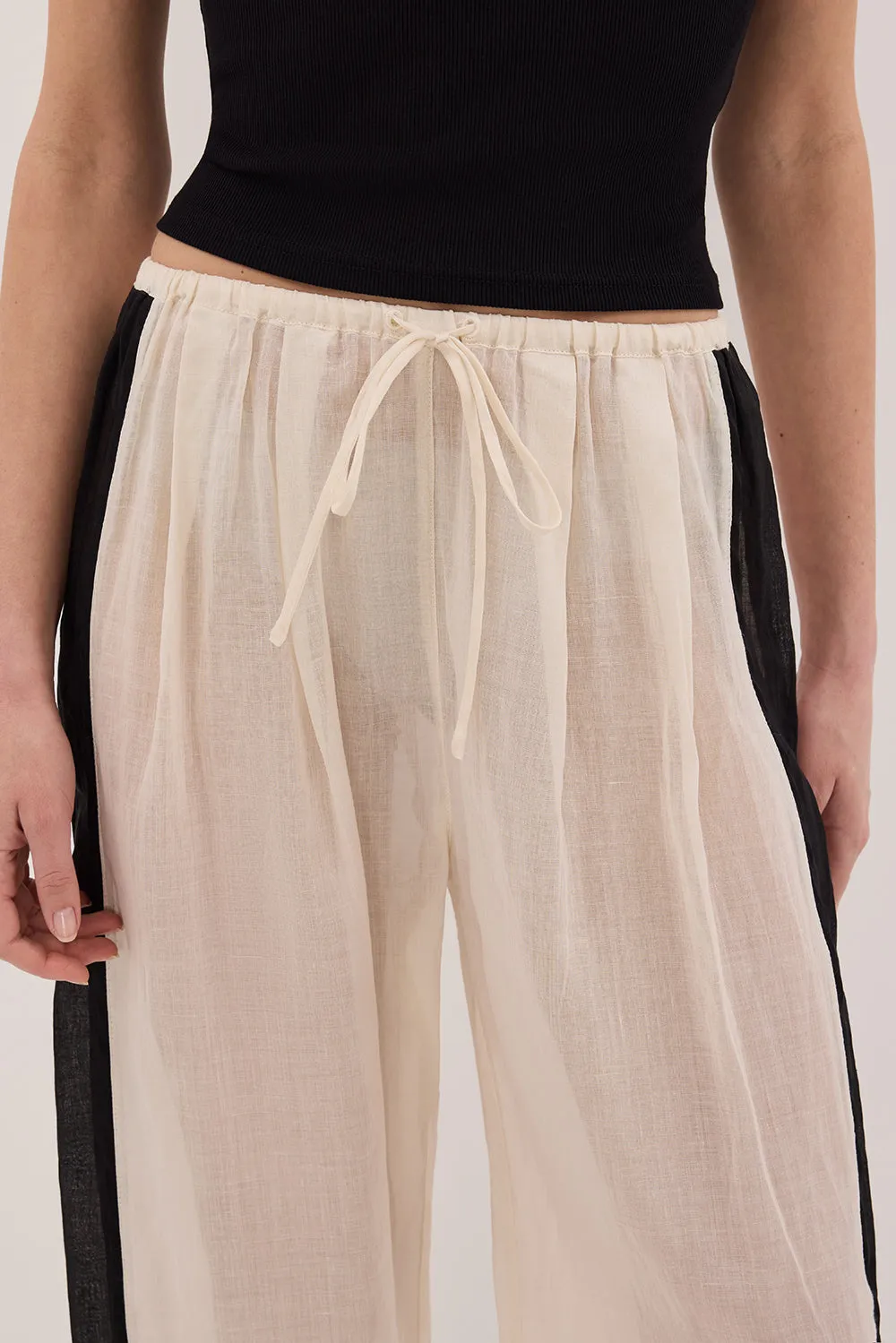 VIVIANNA SANDSTONE RAMIE PANT sold by Dissh product image thumbnail 5