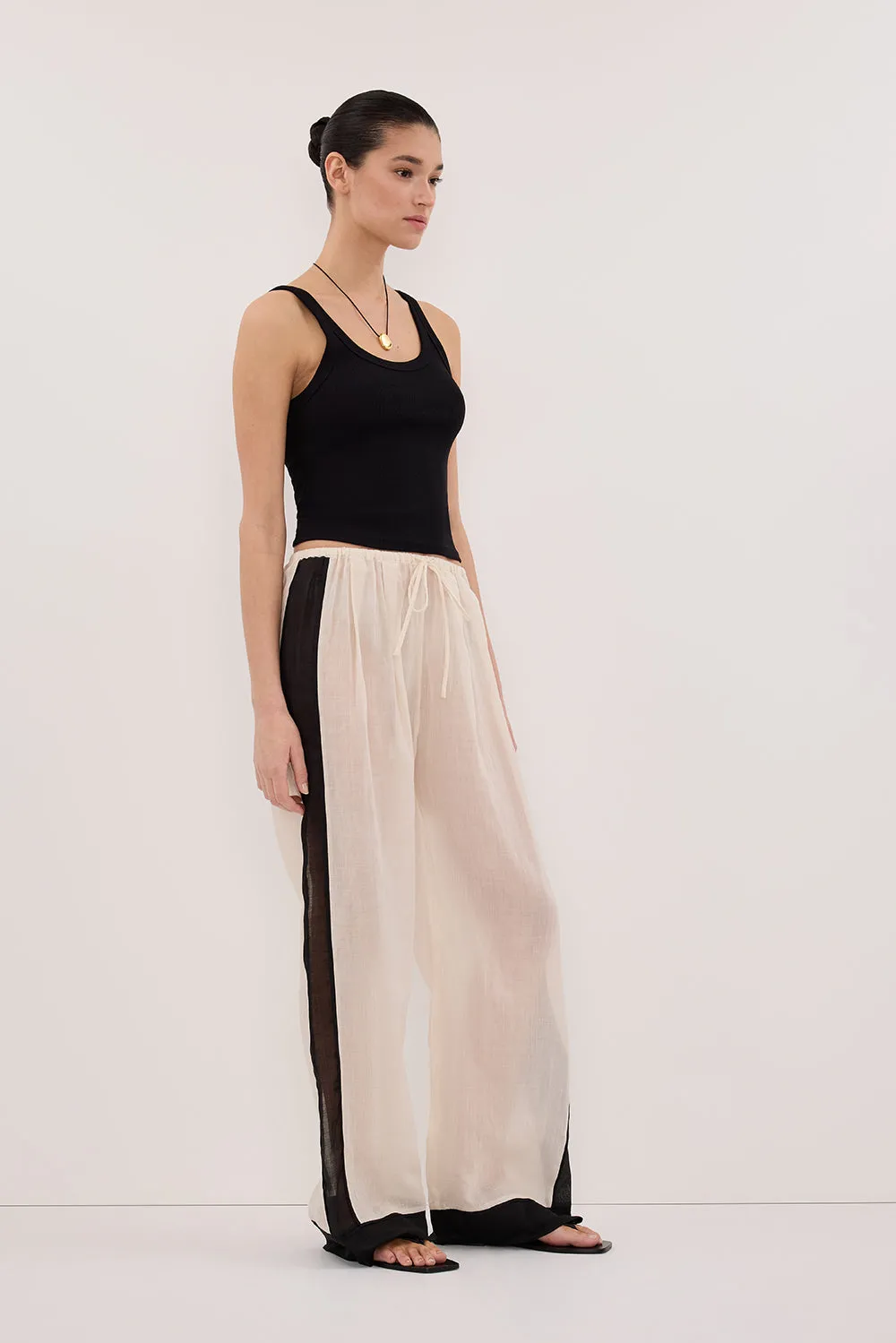 VIVIANNA SANDSTONE RAMIE PANT sold by Dissh product image thumbnail 3