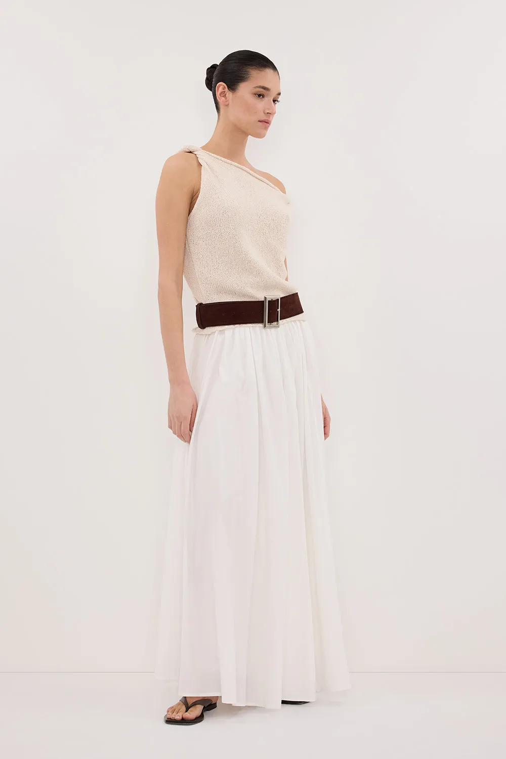 KARA SANDSTONE ASYM KNIT TOP sold by Dissh product image thumbnail 3