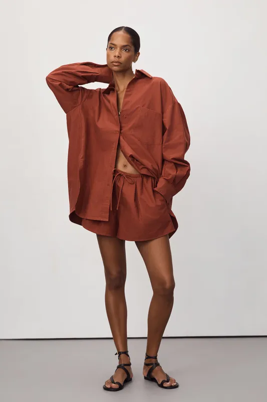 RHEA SAHARA COTTON DRAWSTRING SHORT sold by Dissh