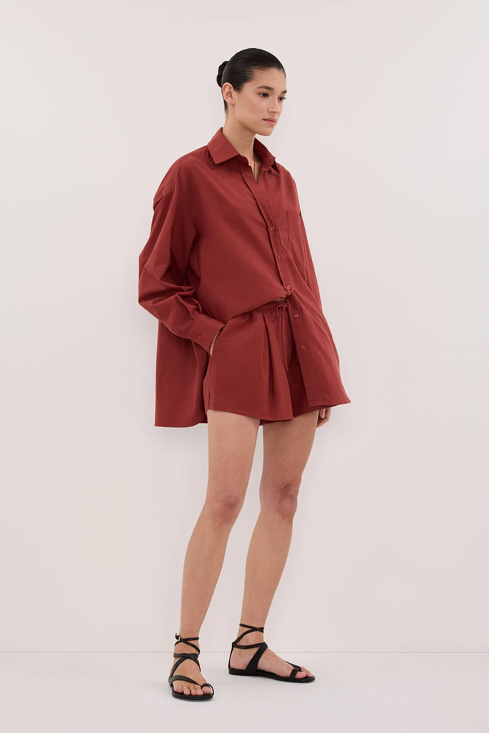 RHEA SAHARA COTTON DRAWSTRING SHORT sold by Dissh product image thumbnail 4