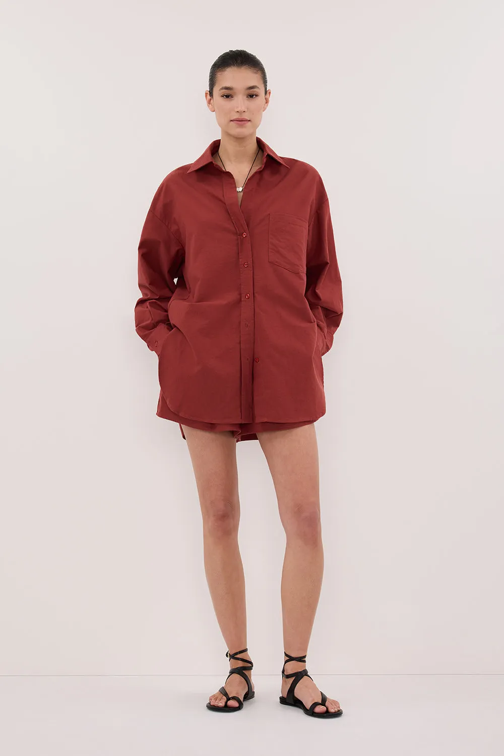 RHEA 2.0 SAHARA OVERSIZED COTTON SHIRT sold by Dissh product image thumbnail 2