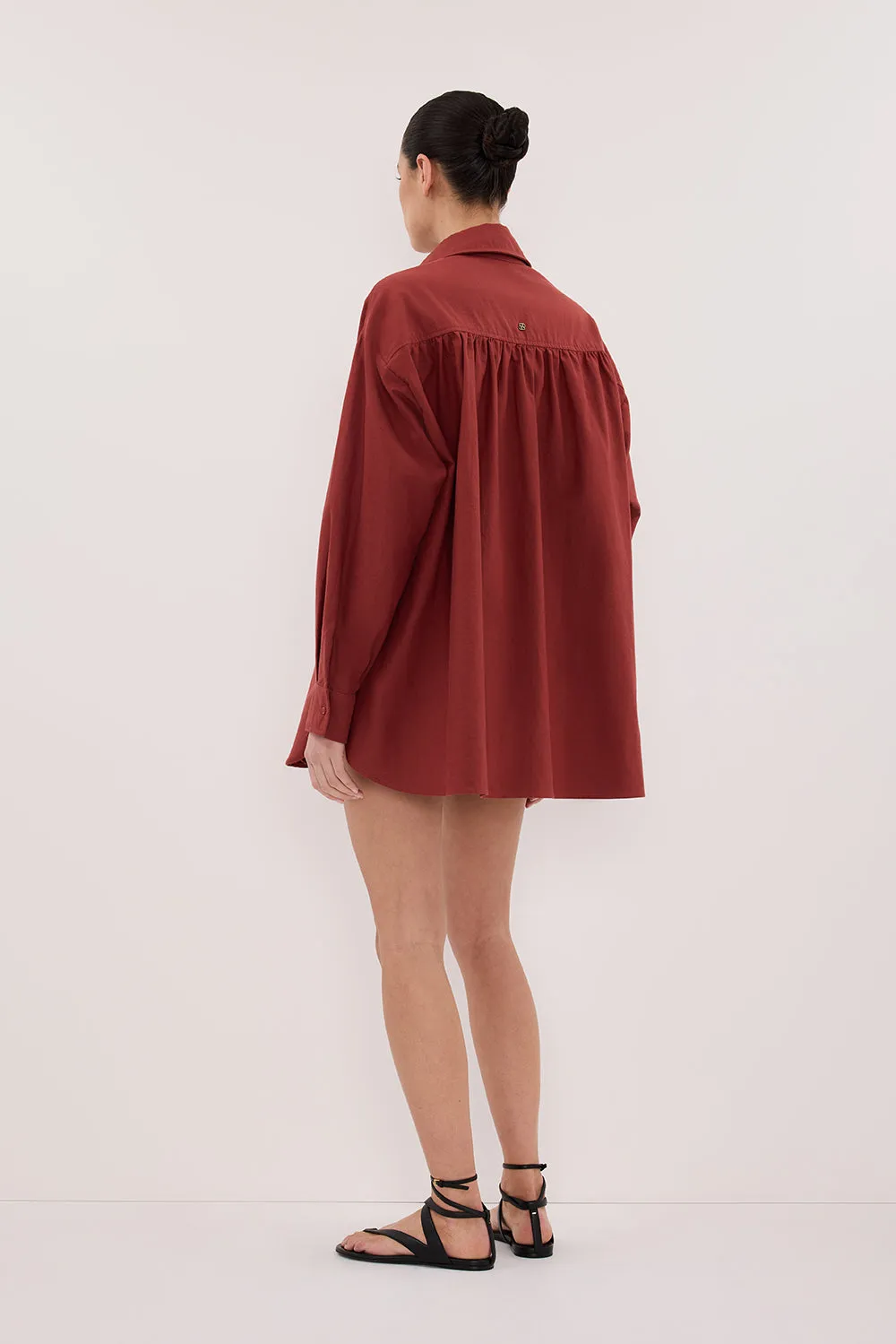 RHEA 2.0 SAHARA OVERSIZED COTTON SHIRT sold by Dissh product image thumbnail 5