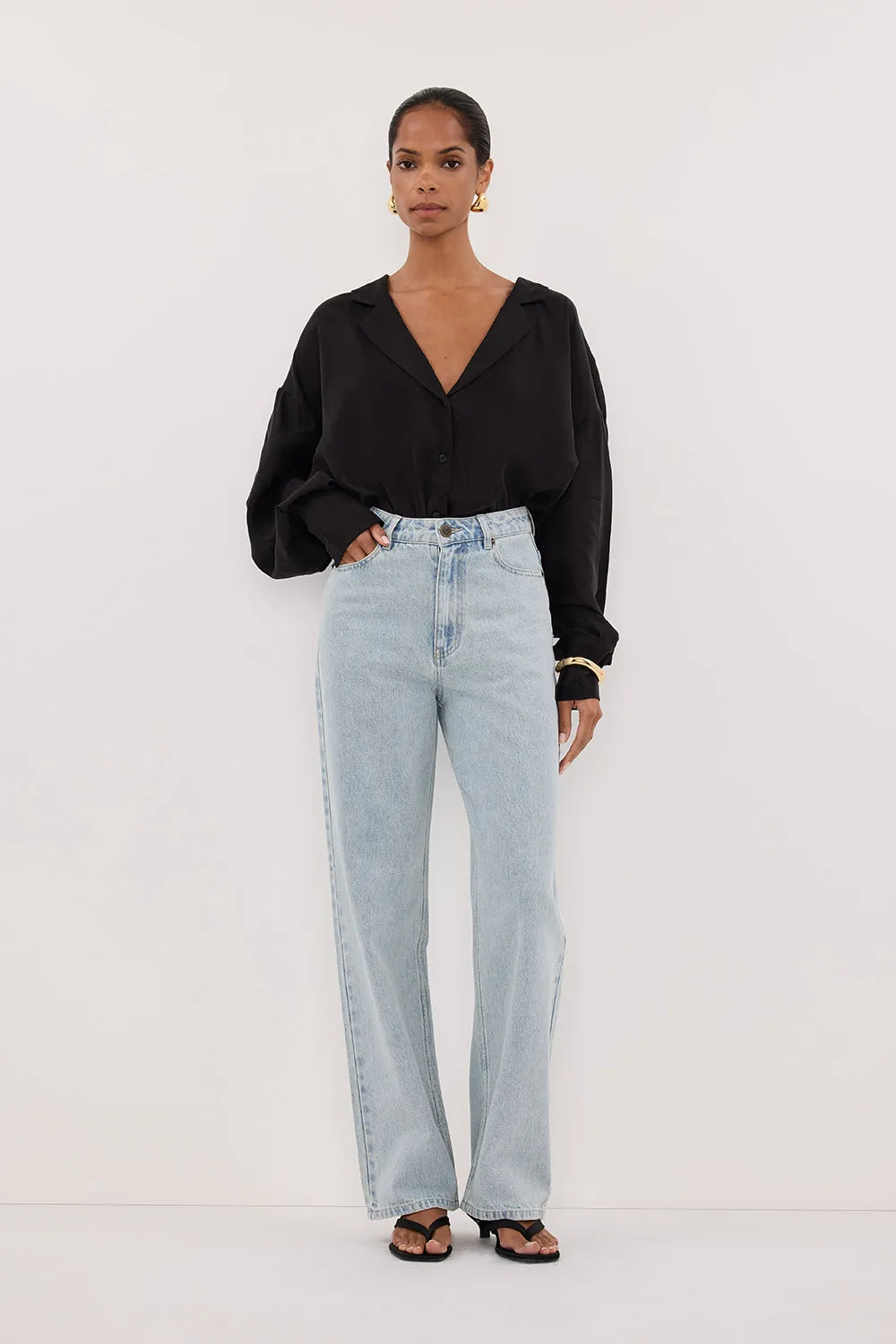 WESTIN LIGHT RINSE TALL STRAIGHT JEAN sold by Dissh