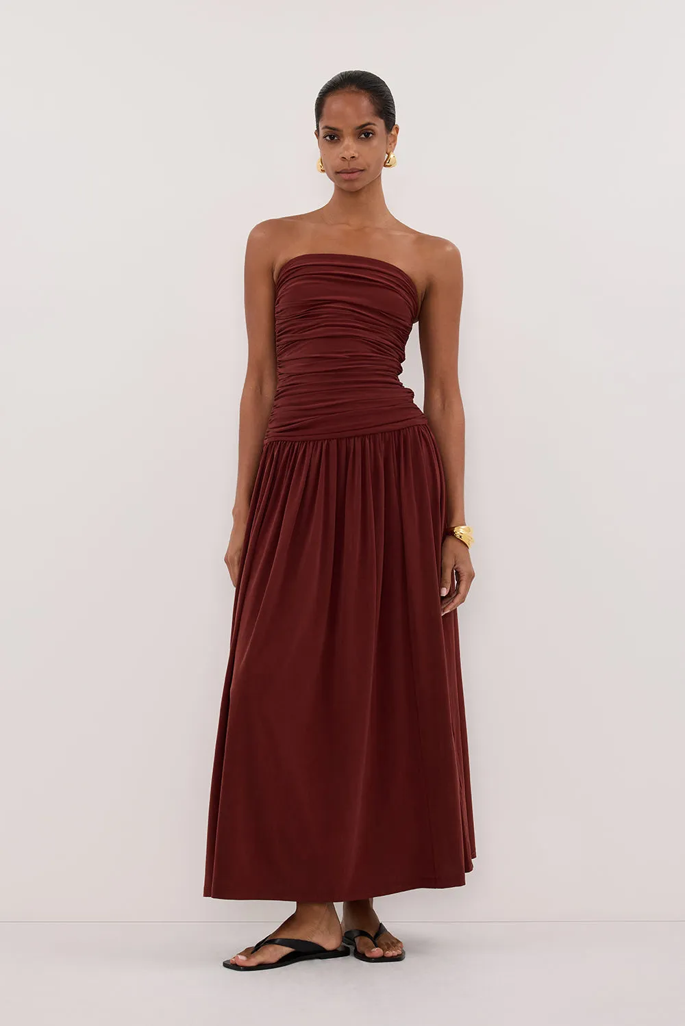 SHARI SAHARA STRAPLESS BANDEAU MIDI DRESS sold by Dissh product image thumbnail 2