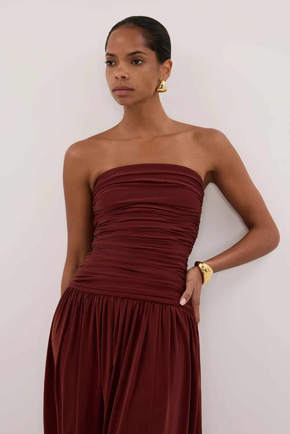 SHARI SAHARA STRAPLESS BANDEAU MIDI DRESS sold by Dissh product image thumbnail 3