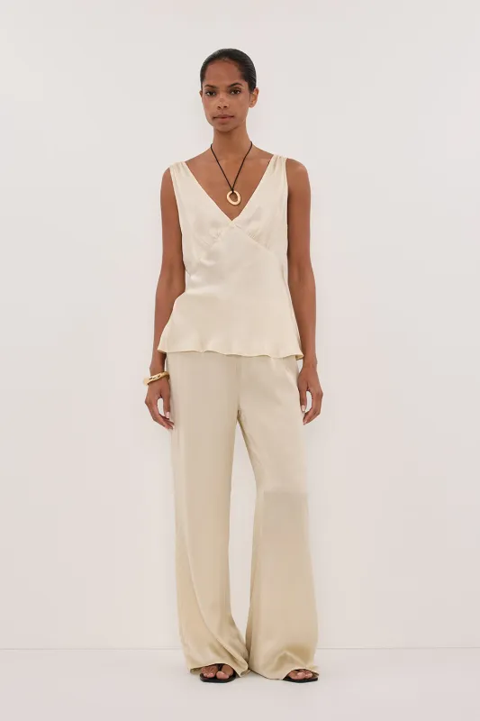PIPPA STRAW SILK PANT sold by Dissh