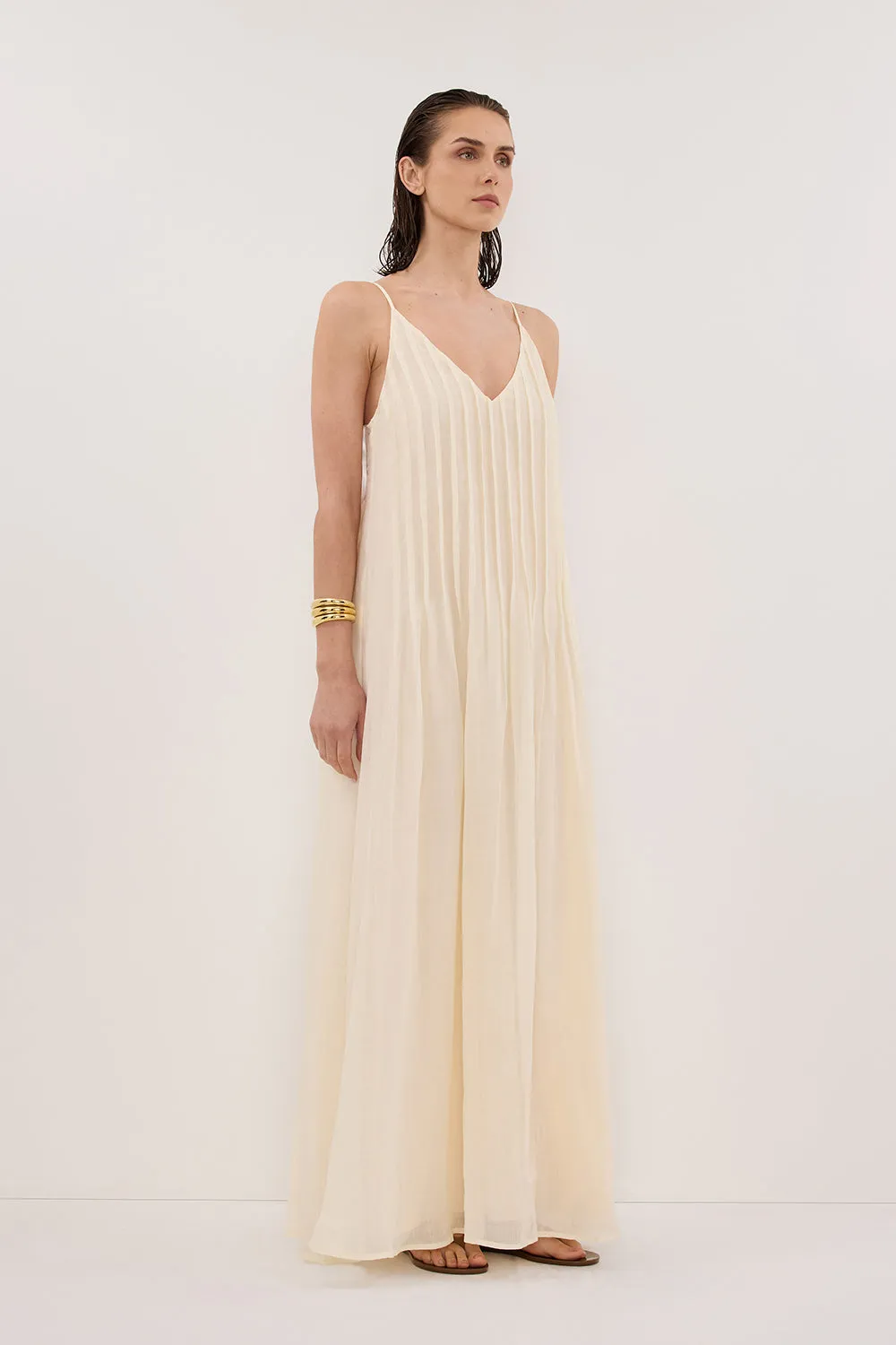 TAHLIA STRAW RAMIE MAXI DRESS sold by Dissh product image thumbnail 3