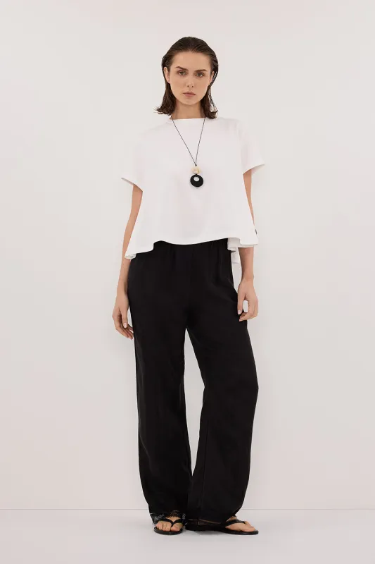 TATUM WHITE SHORT SLEEVE TEE sold by Dissh