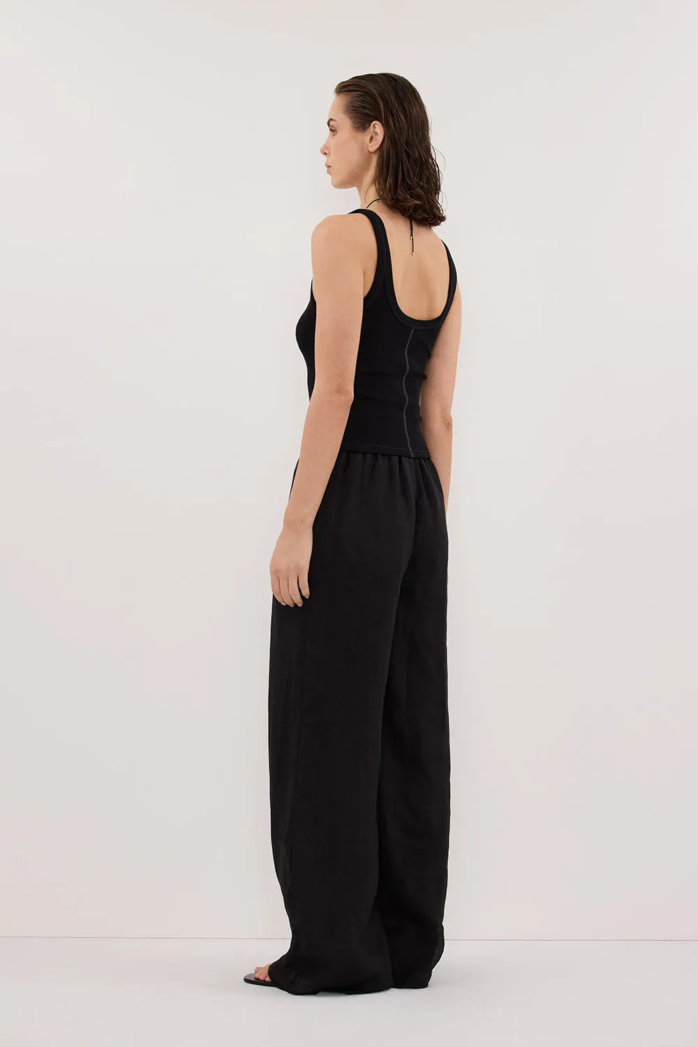GINNY BLACK RAMIE PANT sold by Dissh product image thumbnail 4