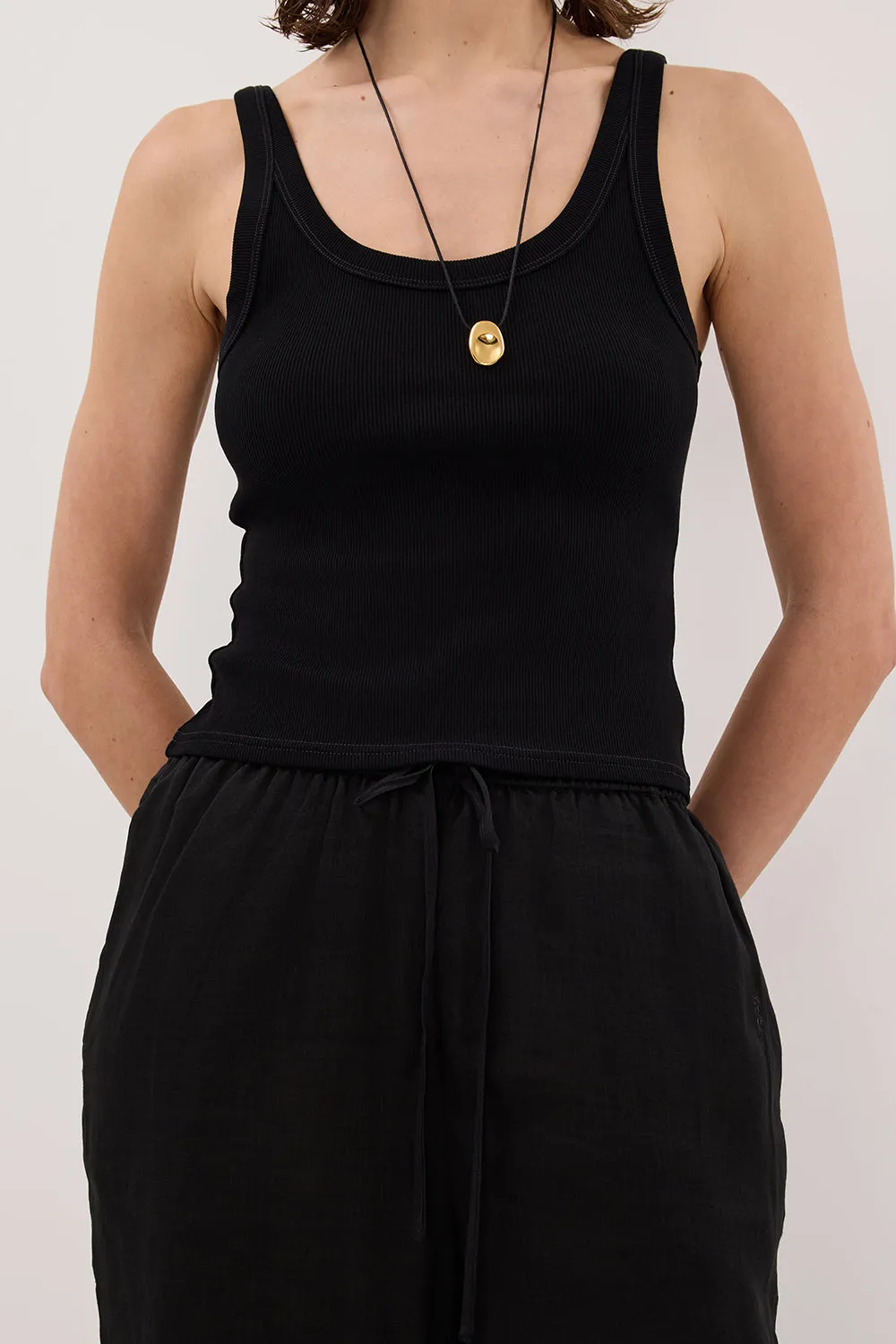 GINNY BLACK RAMIE PANT sold by Dissh product image thumbnail 5