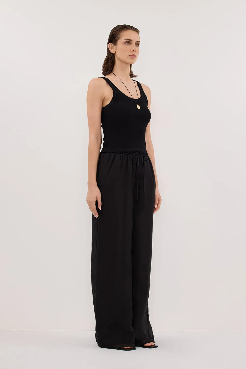 GINNY BLACK RAMIE PANT sold by Dissh product image thumbnail 3