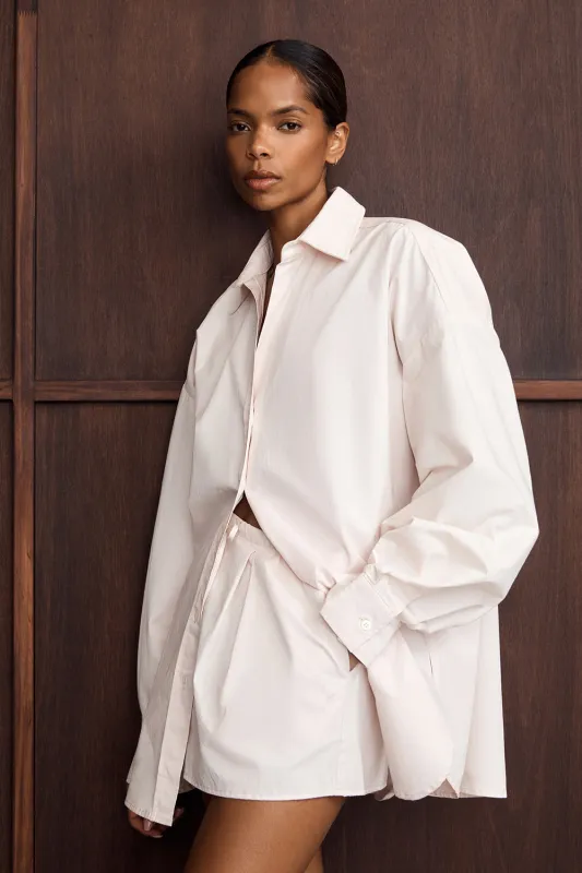 RAQUEL POWDER POPLIN SHORT sold by Dissh