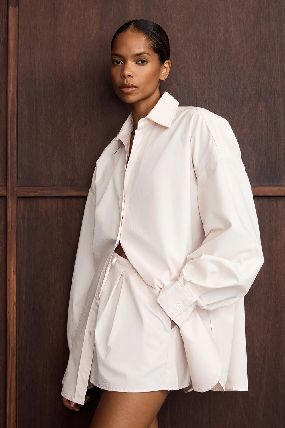 RAQUEL POWDER POPLIN SHORT sold by Dissh