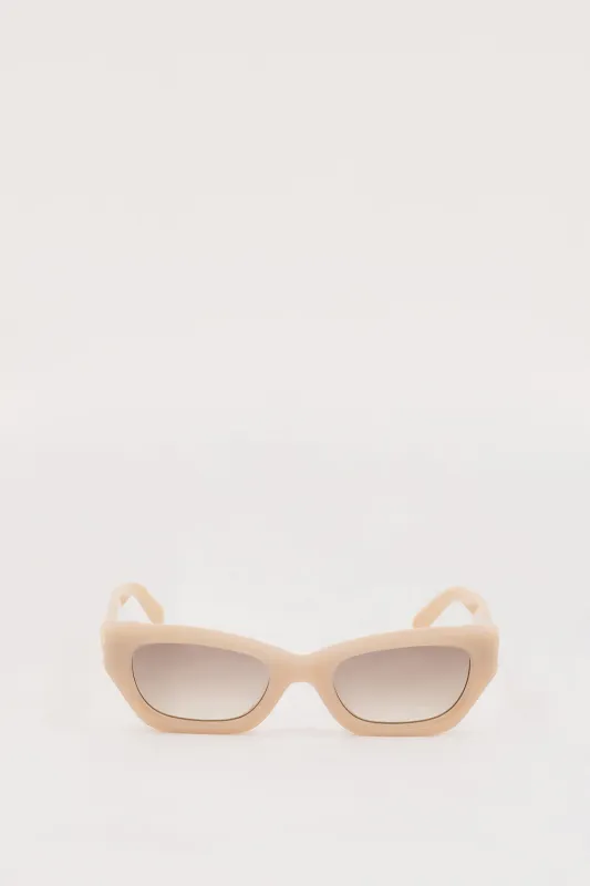 LUV LOU THE SUTTON NUDE HAZE SUNGLASSES sold by Dissh