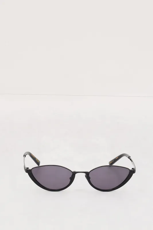 LUV LOU THE LIA BLACK SUNGLASSES sold by Dissh