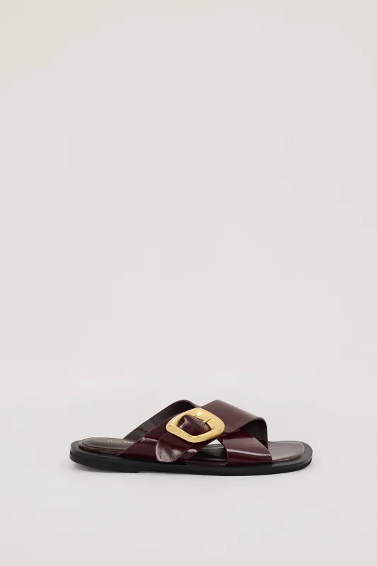 ALIAS MAE ELLE BURGUNDY SANDAL sold by Dissh