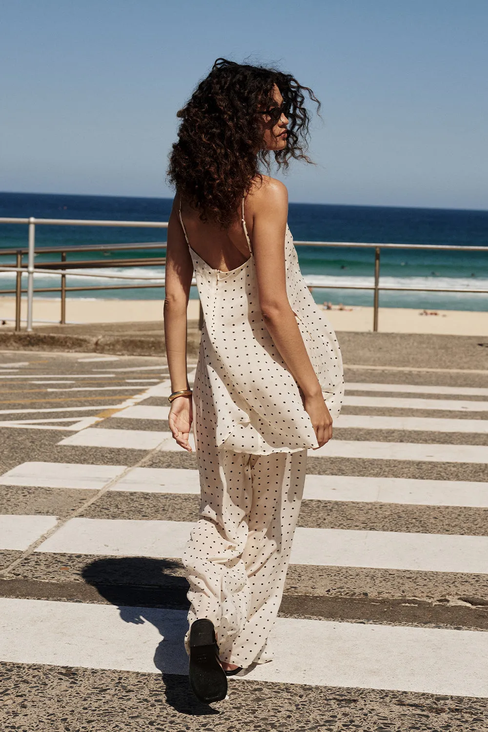 VANESSA SANDSTONE SLEEVELESS SPOT CAMI TOP - PRE ORDER sold by Dissh product image thumbnail 3