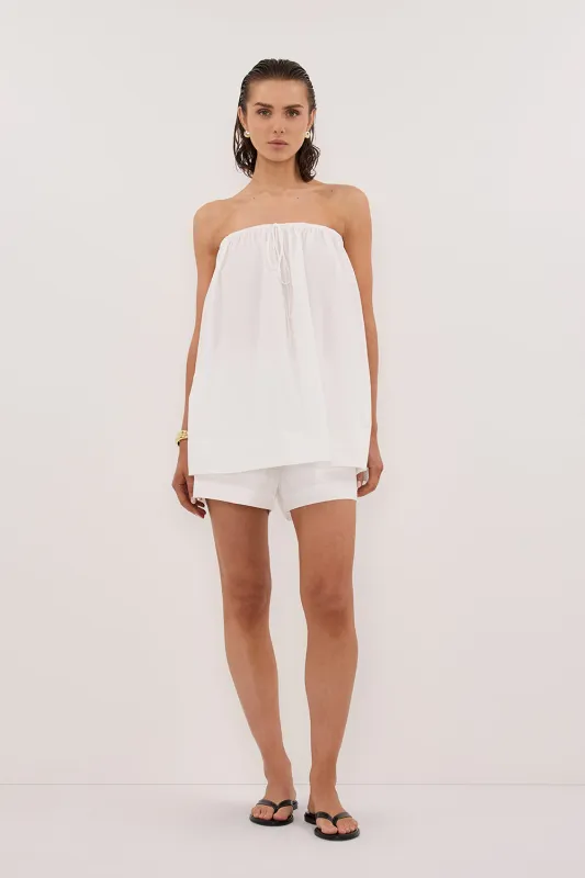 SOMMER WHITE POPLIN SHORT sold by Dissh