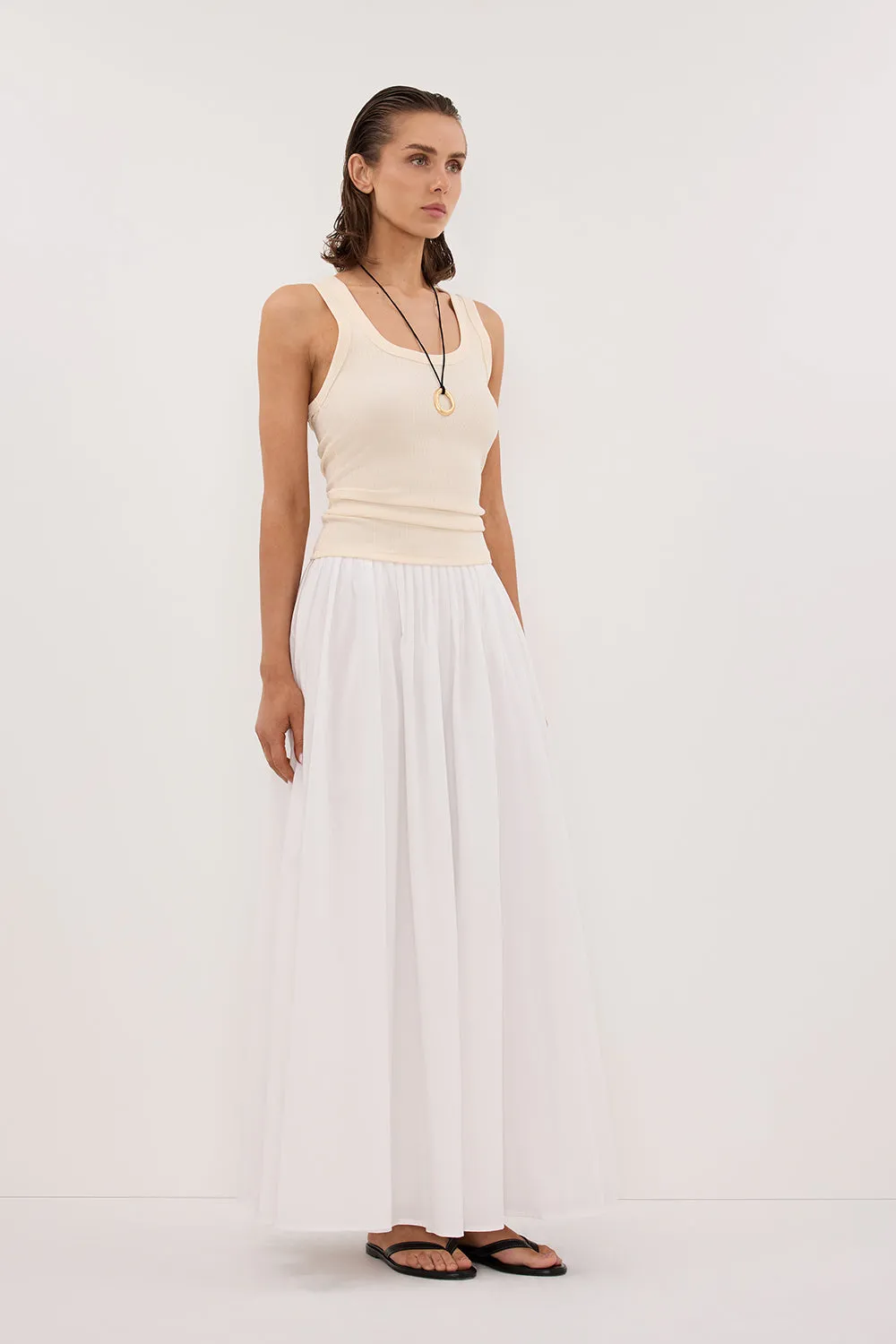 CLARA SANDSTONE SCOOP NECK TANK TOP sold by Dissh product image thumbnail 3