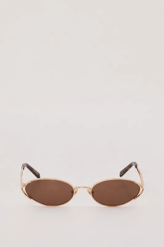 LUV LOU THE PALOMA BROWN MONO SUNGLASSES sold by Dissh